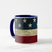 Drapeau américain Patriotic Rustic Mug (Devant gauche)
