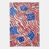 Drapeau américain patriotique Americana Serviette (Vertical)