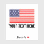 Drapeau américain patriotique autocollants de viny (Feuille)
