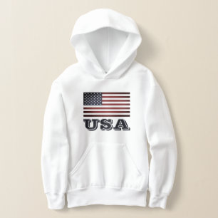 Drapeau américain patriotique enfants sweat - shir