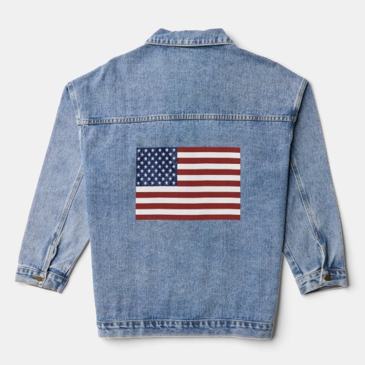 Drapeau américain patriotique femme Denim Jacket (Verso)