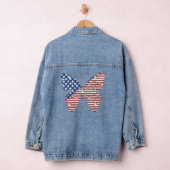 Drapeau américain patriotique femme Denim Jacket (Hangar)