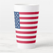 Drapeau américain patriotique latte Mug (Devant)