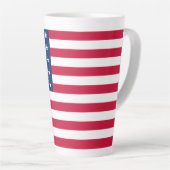 Drapeau américain patriotique latte Mug (Angle droit)