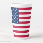 Drapeau américain patriotique latte Mug (Devant)
