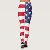 Drapeau américain patriotique Leggings (Dos)