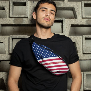 Drapeau américain Patriotique Monogramme Taille Cr