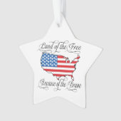 Drapeau américain patriotique terre libre brave Cu (devant)