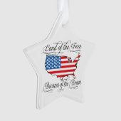 Drapeau américain patriotique terre libre brave Cu (devant)