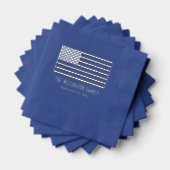 Drapeau américain patriotique USA Nom Date (Insitu (empilé))
