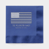 Drapeau américain patriotique USA Nom Date (Recto)