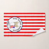 Drapeau américain patriotique USA Papillon (citron (Serviette à main)