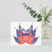 Drapeau américain patriotique vintage, Invitation  (Debout devant)