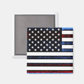 Drapeau américain Patriotisme Magnet (Recto/Verso)