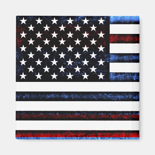 Drapeau américain Patriotisme Magnet (Devant)