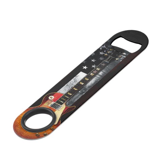 Drapeau américain Retro Rock Electric (Devant angulaire)