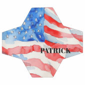 Drapeau américain Rouge Blanc Bleu Personnel (Plat)