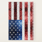 drapeau américain rouge blanc brillant parties sci (Dos)