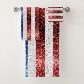 drapeau américain rouge blanc brillant parties sci (En situation)