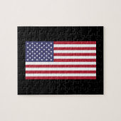Drapeau américain rouge blanc et bleu puzzle (Horizontal)