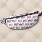 Drapeau américain Rouge Bleu Patriotique