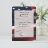 Drapeau américain RSVP avec Entree Choix (Debout devant)