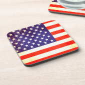 Drapeau américain série 6 dessous de verre patriot (Côté gauche)