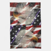 Drapeau américain serviette de cuisine (Vertical)