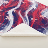 Drapeau américain Sherpa couverture (3/4)