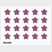 Drapeau américain Star Stickers (feuille de 20) (Feuille)