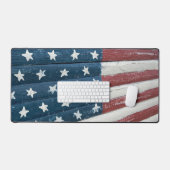 Drapeau américain sur bois (Clavier et souris)