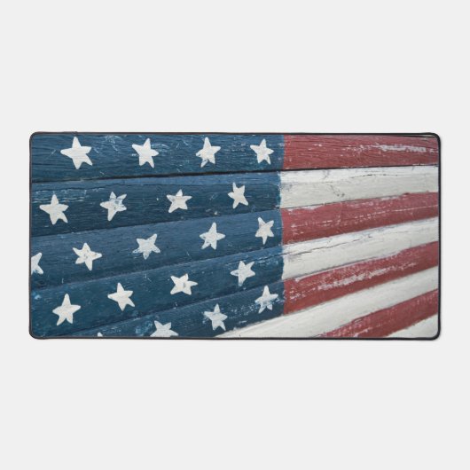 Drapeau américain sur bois (Recto)