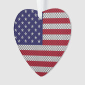 Drapeau américain sur l'impression de déco en fibr (devant)