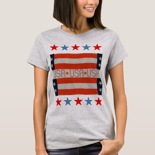 Drapeau américain T-Shirt (Devant)