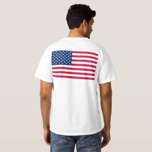 Drapeau américain T-Shirt USA (Dos entier)