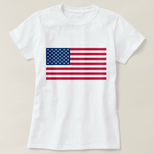 Drapeau américain T-Shirt - USA - Patriotique (Design devant)