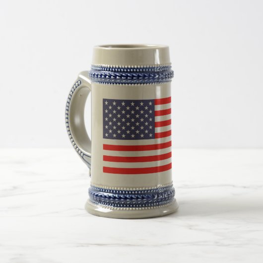 Drapeau américain tasse à bière (Devant gauche)
