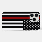 Drapeau américain Thin Red Line (Verso Horizontal)