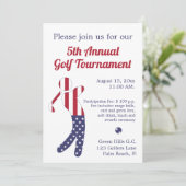 Drapeau américain | Tournoi de golf Invitation (Debout devant)