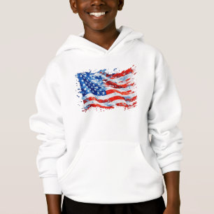 Drapeau américain USA Aquarelle 4 juillet