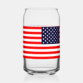 Drapeau américain Verre en forme de canette à l'un (Gauche)