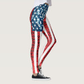 drapeau américain vertical leggings (Droite)