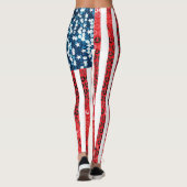drapeau américain vertical leggings (Dos)
