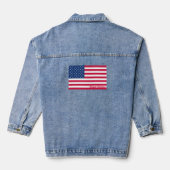 Drapeau américain | Veste Denim personnalisée (Verso)