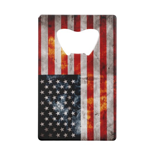 Drapeau américain vintage patiné (Devant)