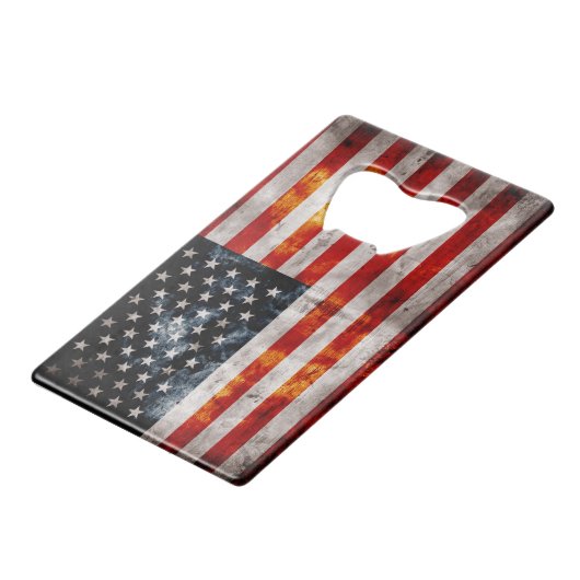 Drapeau américain vintage patiné (Dos Angle)