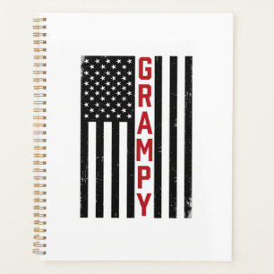 Drapeau américain vintage vectoriel patriote papy