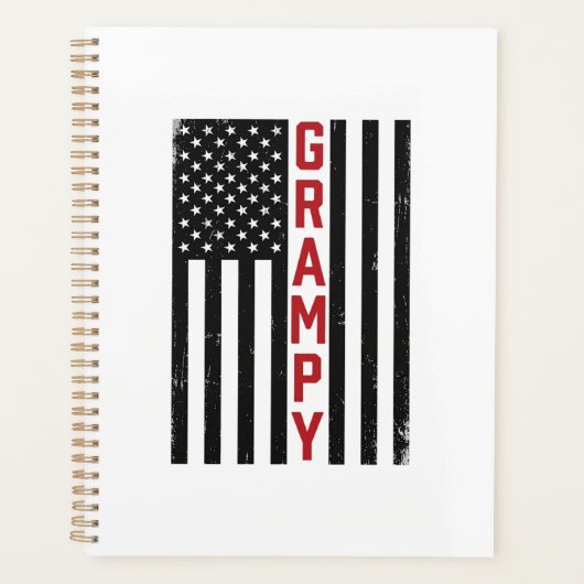 Drapeau américain vintage vectoriel patriote papy (Devant)
