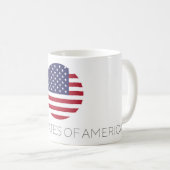 Drapeau américain Voyage Mug (Devant droit)