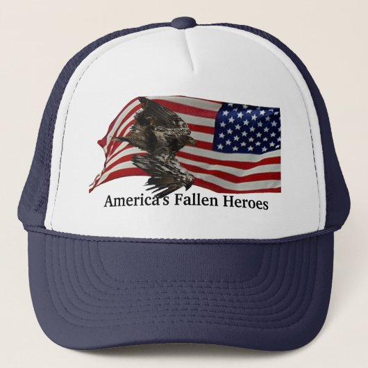 Drapeau AmerIcan et Casquettes d'aigle (Devant)